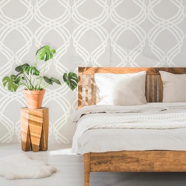 Обои York Modern Heritage 125th Anniversary Dante Ribbon NV5564 фото в интерьере