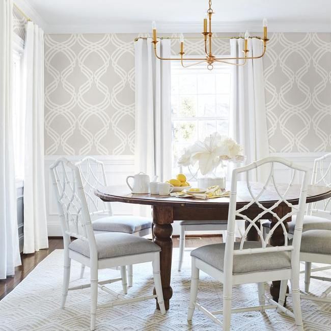 Обои York Modern Heritage 125th Anniversary Dante Ribbon NV5564 фото в интерьере