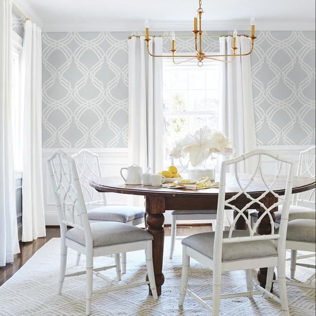 Обои York Modern Heritage 125th Anniversary Dante Ribbon NV5565 фото в интерьере