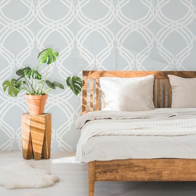 Обои York Modern Heritage 125th Anniversary Dante Ribbon NV5565 фото в интерьере