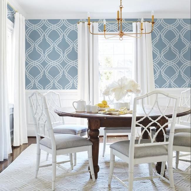 Обои York Modern Heritage 125th Anniversary Dante Ribbon NV5569 фото в интерьере