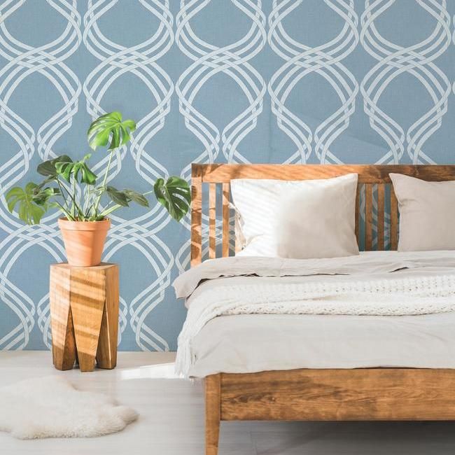 Обои York Modern Heritage 125th Anniversary Dante Ribbon NV5569 фото в интерьере