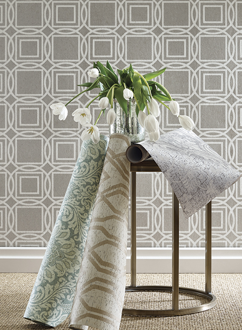 Обои Ronald Redding Organic Cork Prints LC7103 фото в интерьере