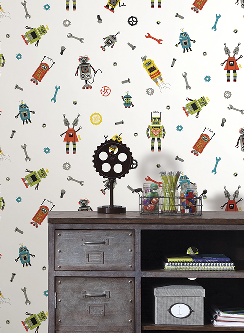 Обои Waverly Kids WK6740 фото в интерьере