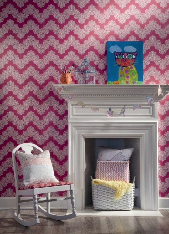 Обои Waverly Kids WK6954 фото в интерьере