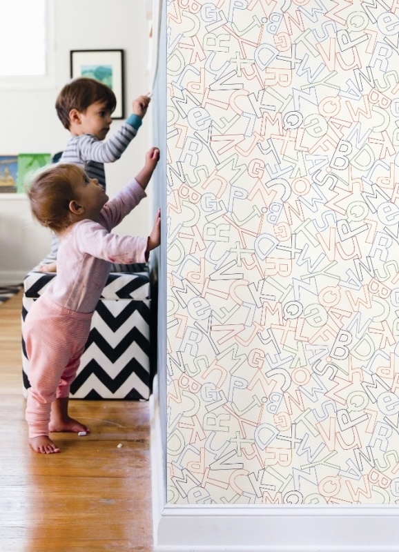 Обои Waverly Kids WK6960 фото в интерьере