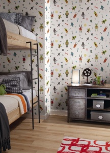 Обои Waverly Kids WK6740 фото в интерьере