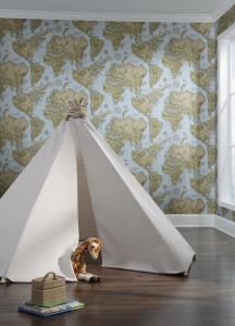 Обои Waverly Kids WK6985 фото в интерьере
