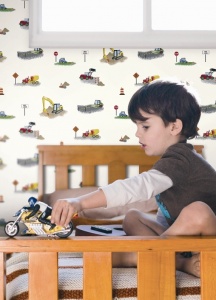 Обои Waverly Kids WK6944 фото в интерьере