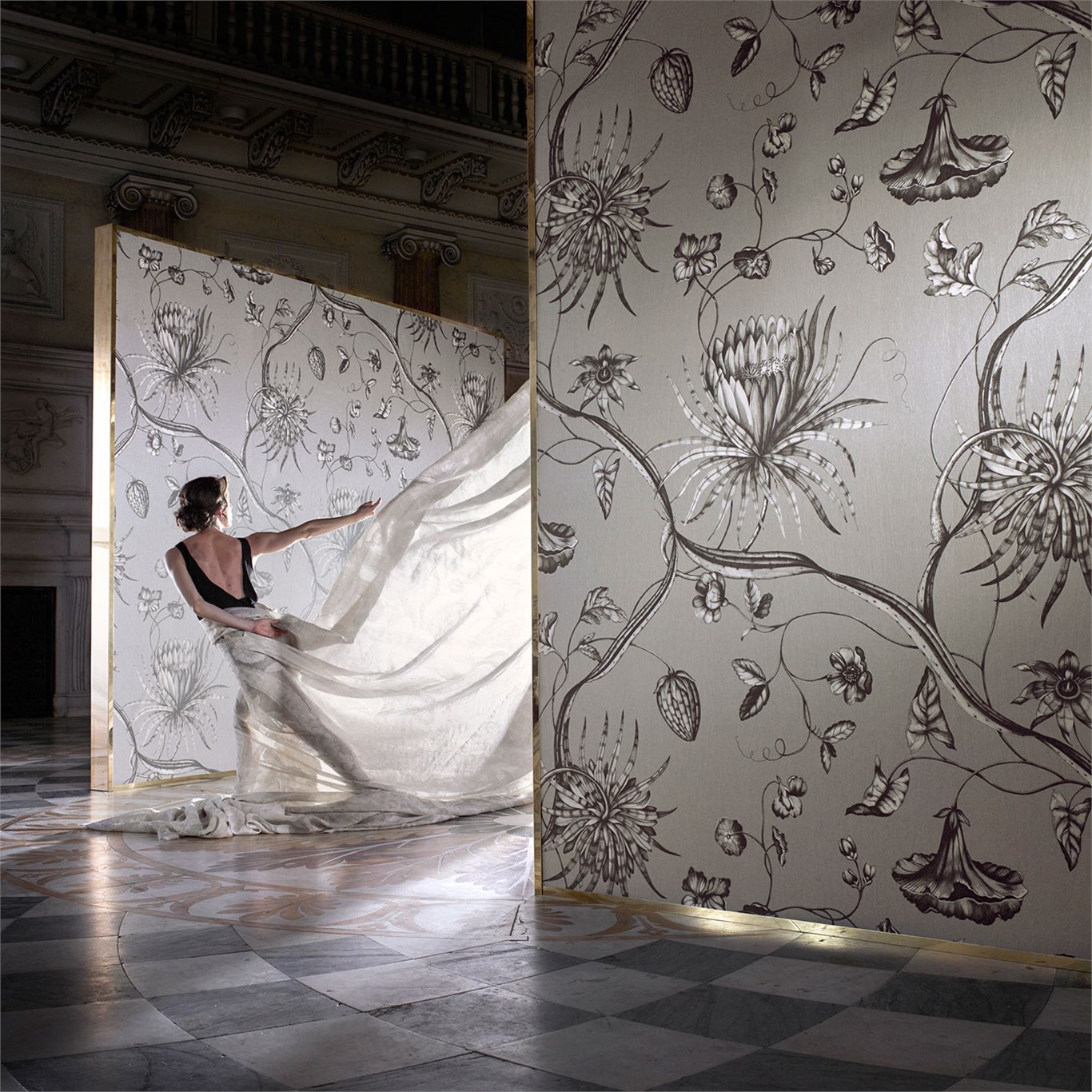 Обои Zoffany Phaedra 312621 фото в интерьере