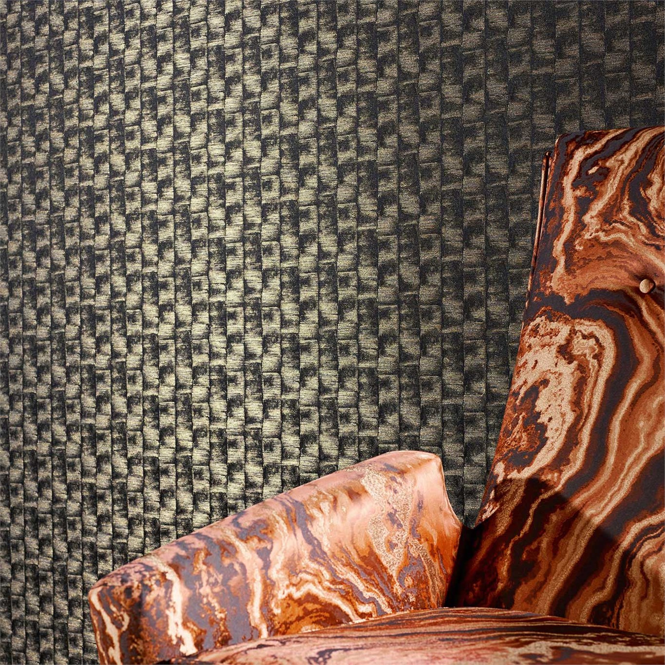 Обои Zoffany Phaedra Manuka Plain 312626 фото в интерьере