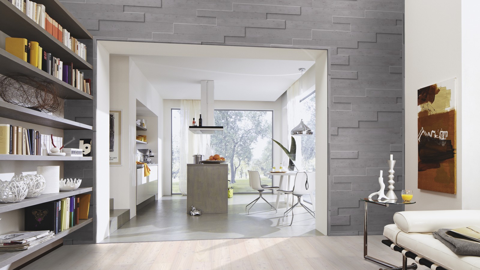 Стеновые панели Meister Concreate 4045 840×80-120×15