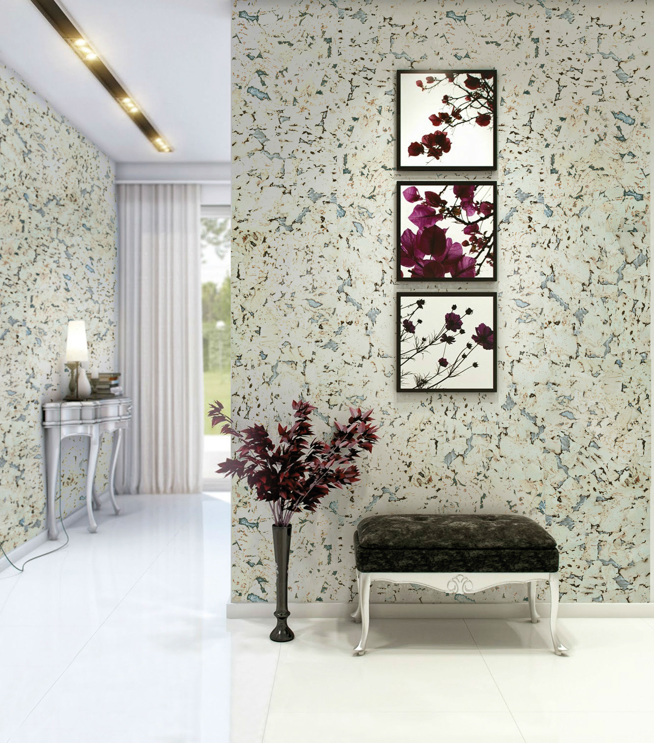 Пробковая стеновая панель CorkArt 324c PX-3.0 600×300×3 фото в интерьере