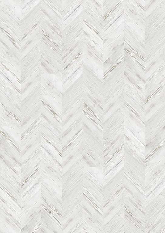Пробковый пол клеевой Corkstyle Chevron White 1235×305×6