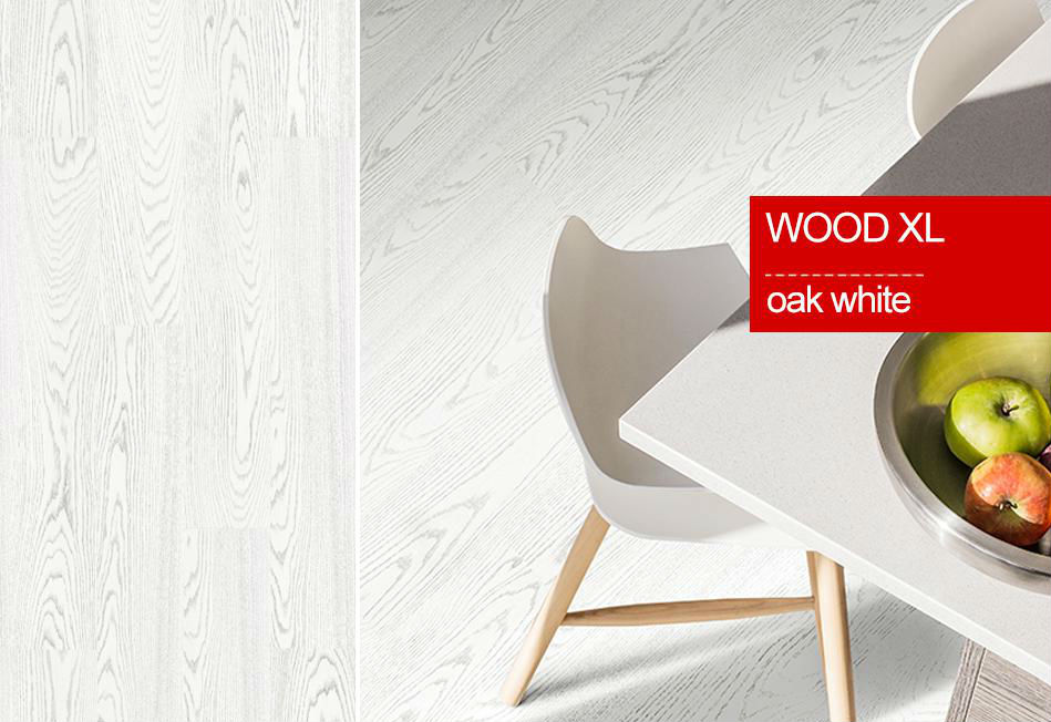 Пробковый пол клеевой Corkstyle Wood XL Oak White 1235×200×6 фото в интерьере