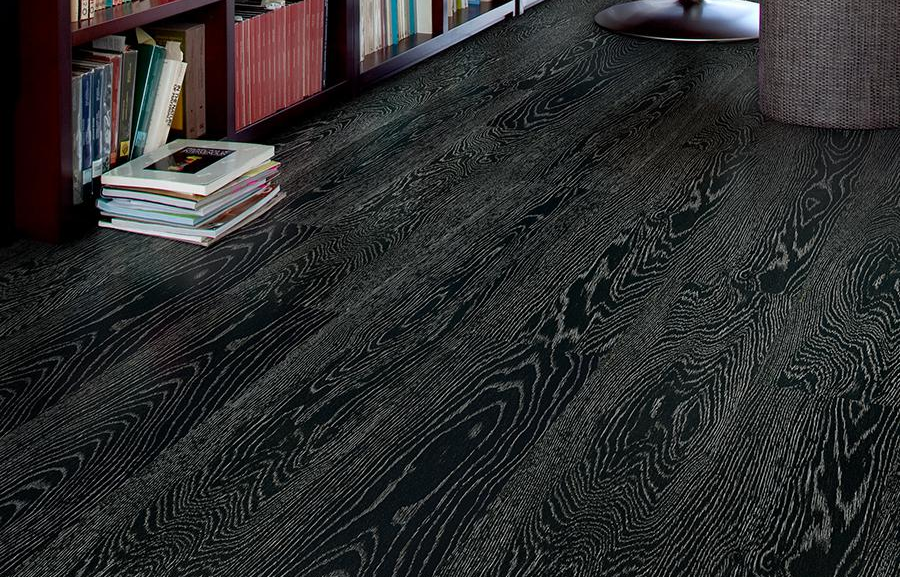 Пробковый пол замковый Corkstyle Wood XL Oak Chalk дуб Мел фото в интерьере