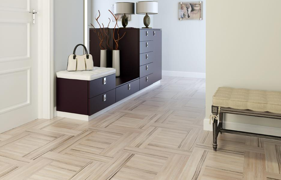 Пробковый пол замковый Corkstyle Time Parquet Apart Hydro фото в интерьере