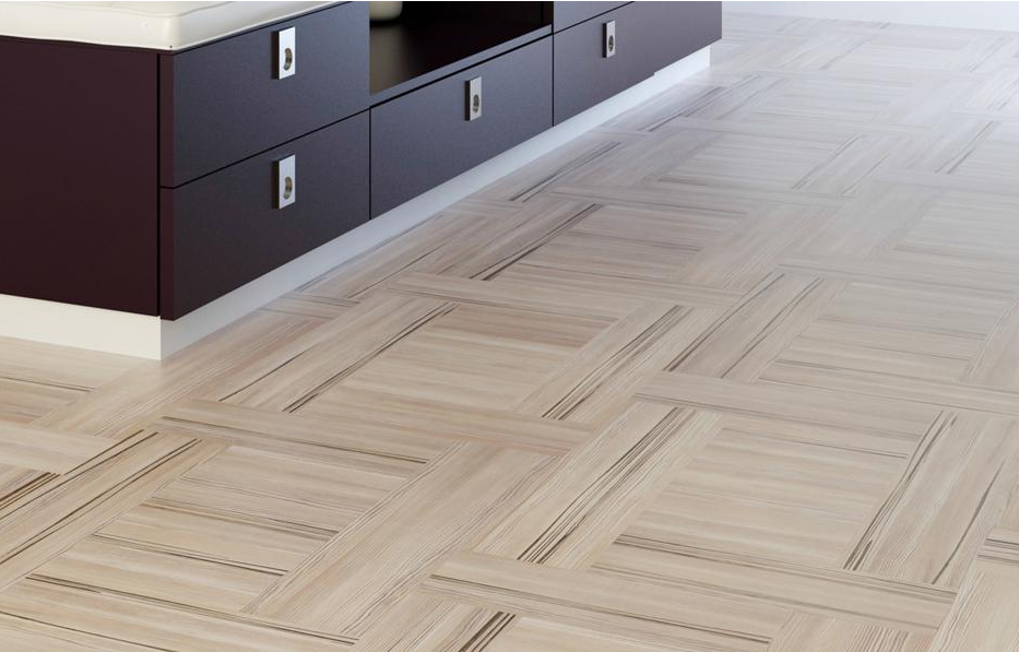 Пробковый пол замковый Corkstyle Time Parquet Apart Hydro фото в интерьере