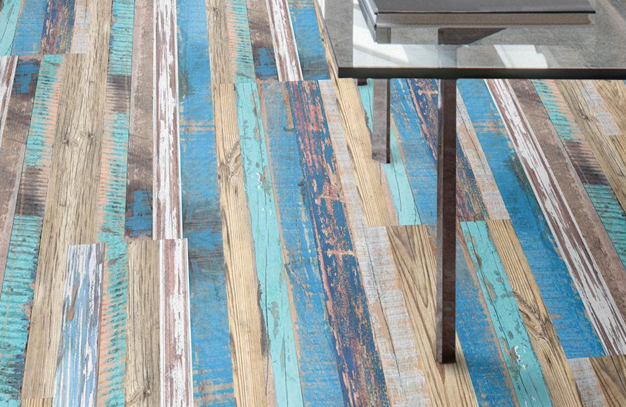 Пробковый пол клеевой Corkstyle Impuls Motion 915×305×6 фото в интерьере