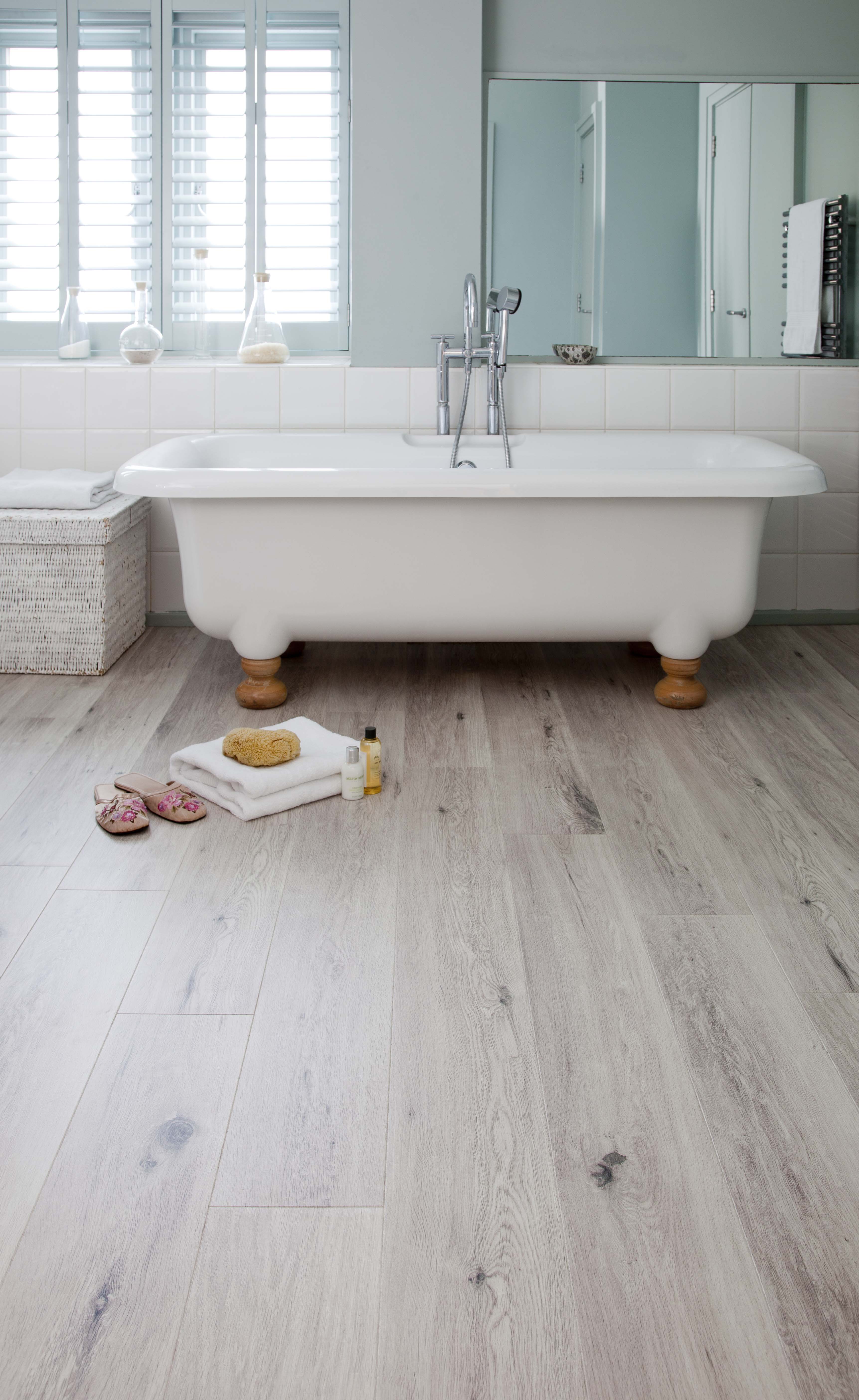 Пробковый пол замковый Granorte Vita Дуб Blanc 14600106 1164×194×10 фото в интерьере