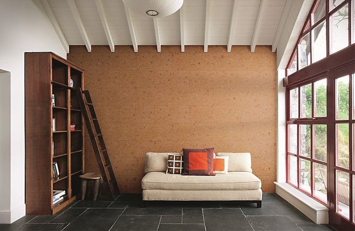 Пробковая стеновая панель Wicanders Dekwall Roots Melville RY40001 600×300×3 фото в интерьере