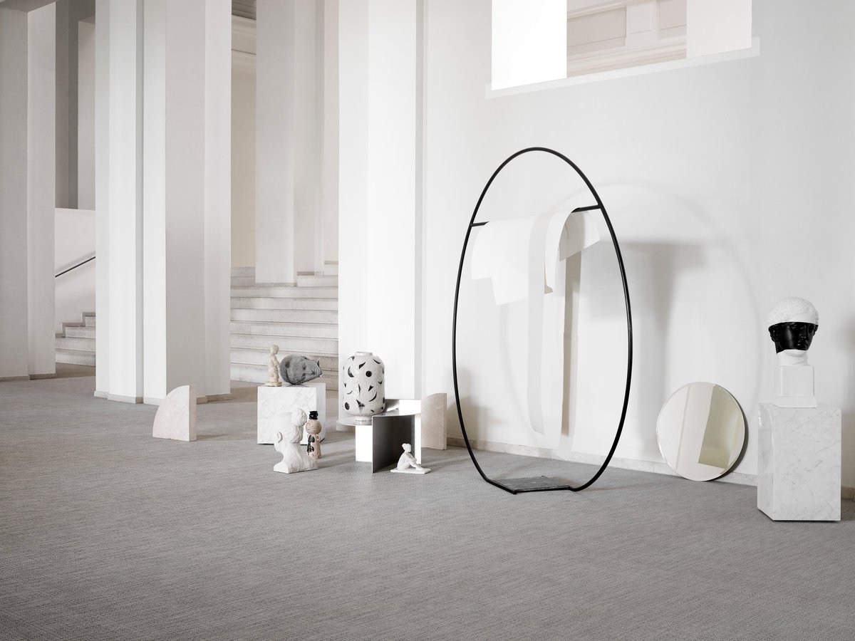 Виниловый пол Bolon плетёный Elements Oak 108291 500×500×3 фото в интерьере