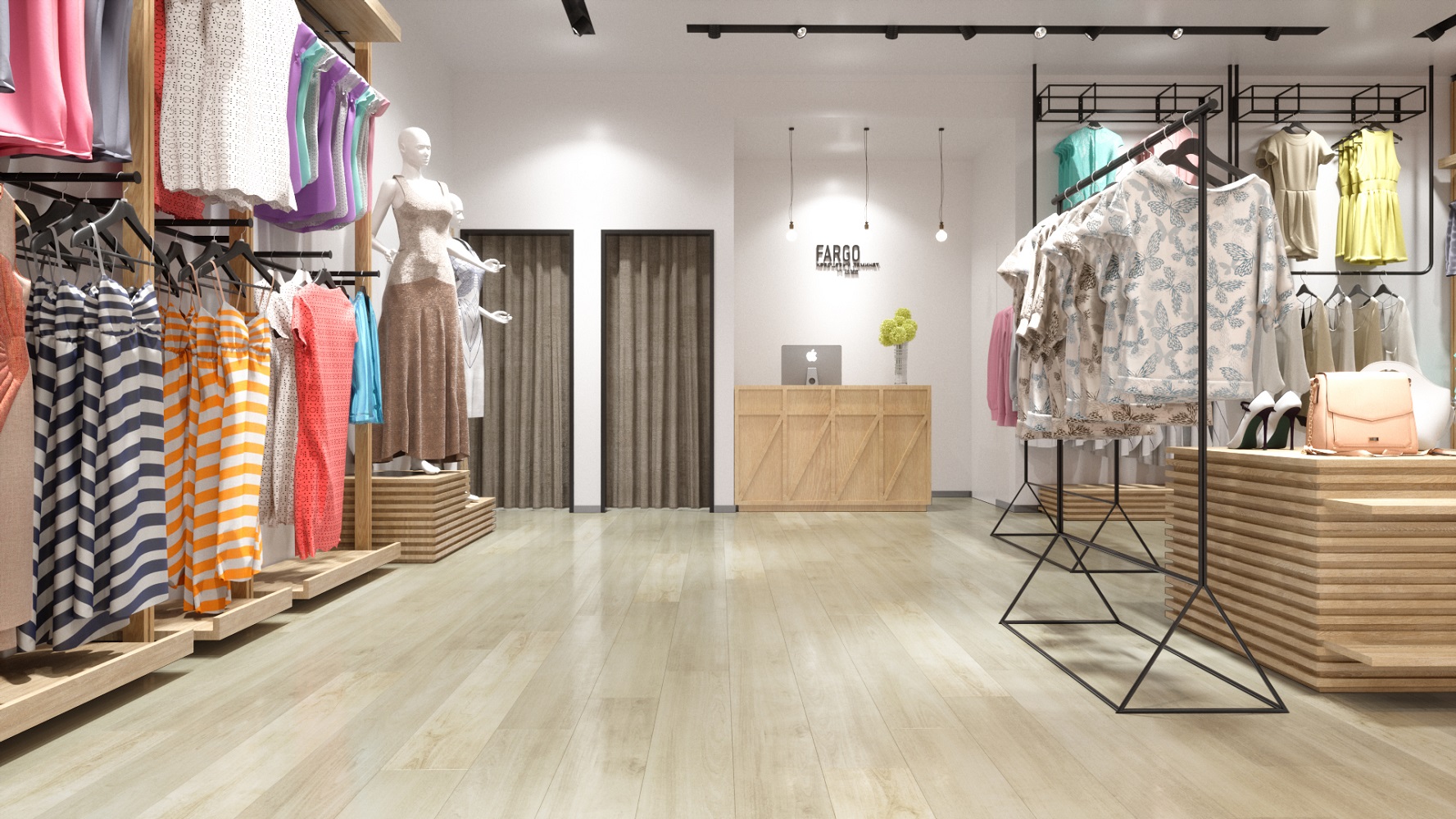 Виниловый пол Decoria клеевой Mild Tile DW 2221 Дуб Ван 950×184×2 фото в интерьере