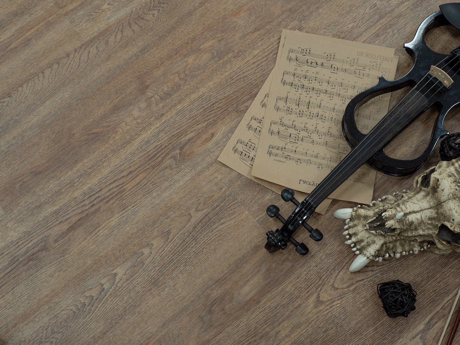 Кварцвиниловая плитка FineFloor клеевая Wood Дуб Карлин FF-1407 1320×196×2,5