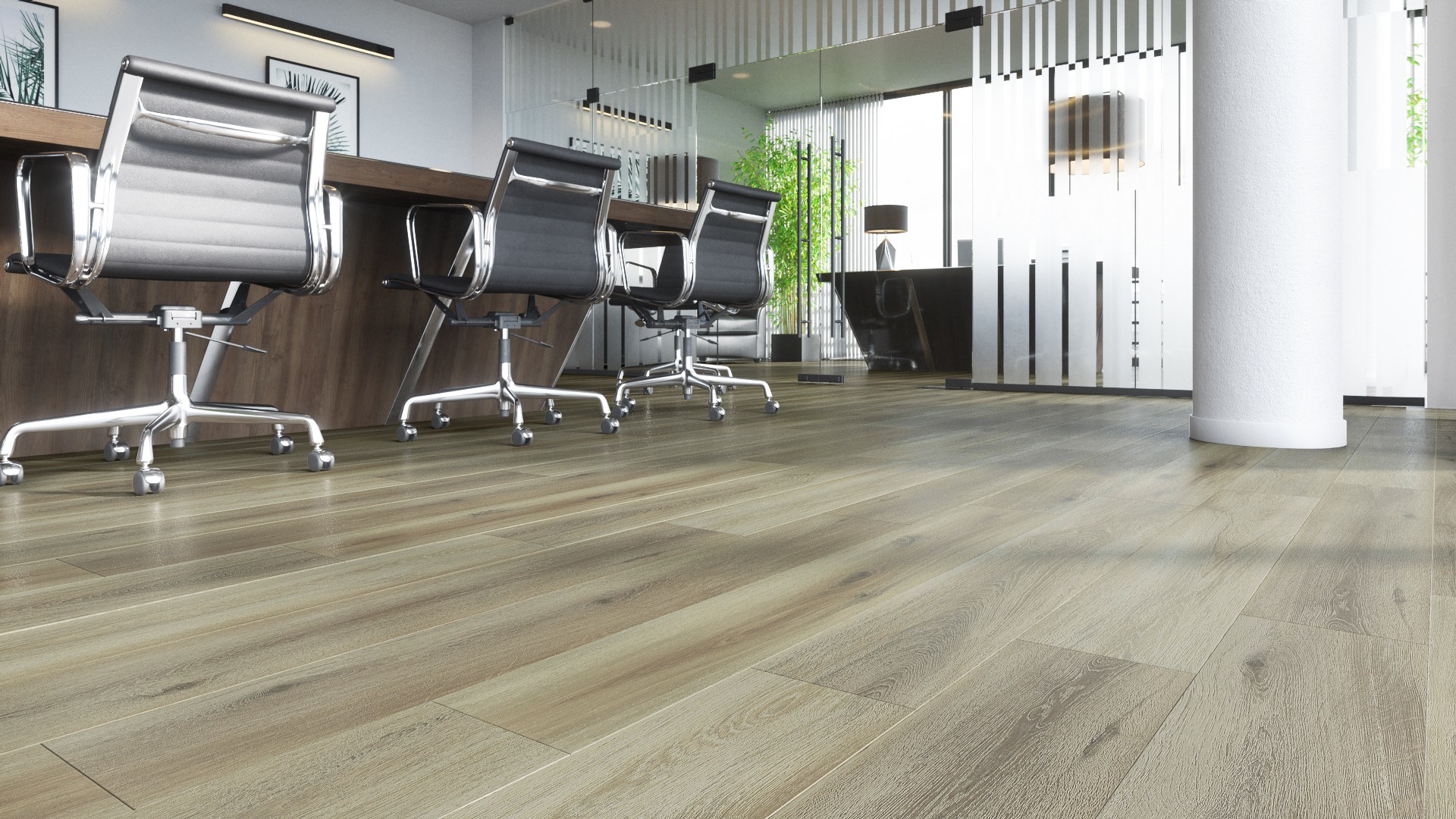 Кварцвиниловый SPC ламинат Fargo Comfort Дуб Мартовский VL 89015-003 1220×180×4 фото в интерьере