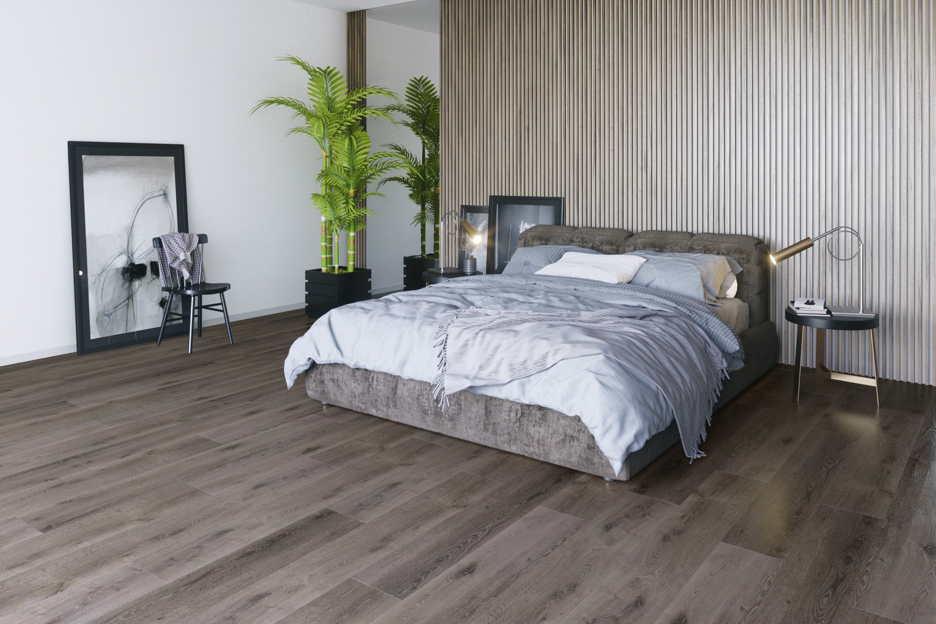 Кварцвиниловый SPC ламинат Fargo Comfort XXL Дуб Французский DL 1604 1520×227×4 фото в интерьере