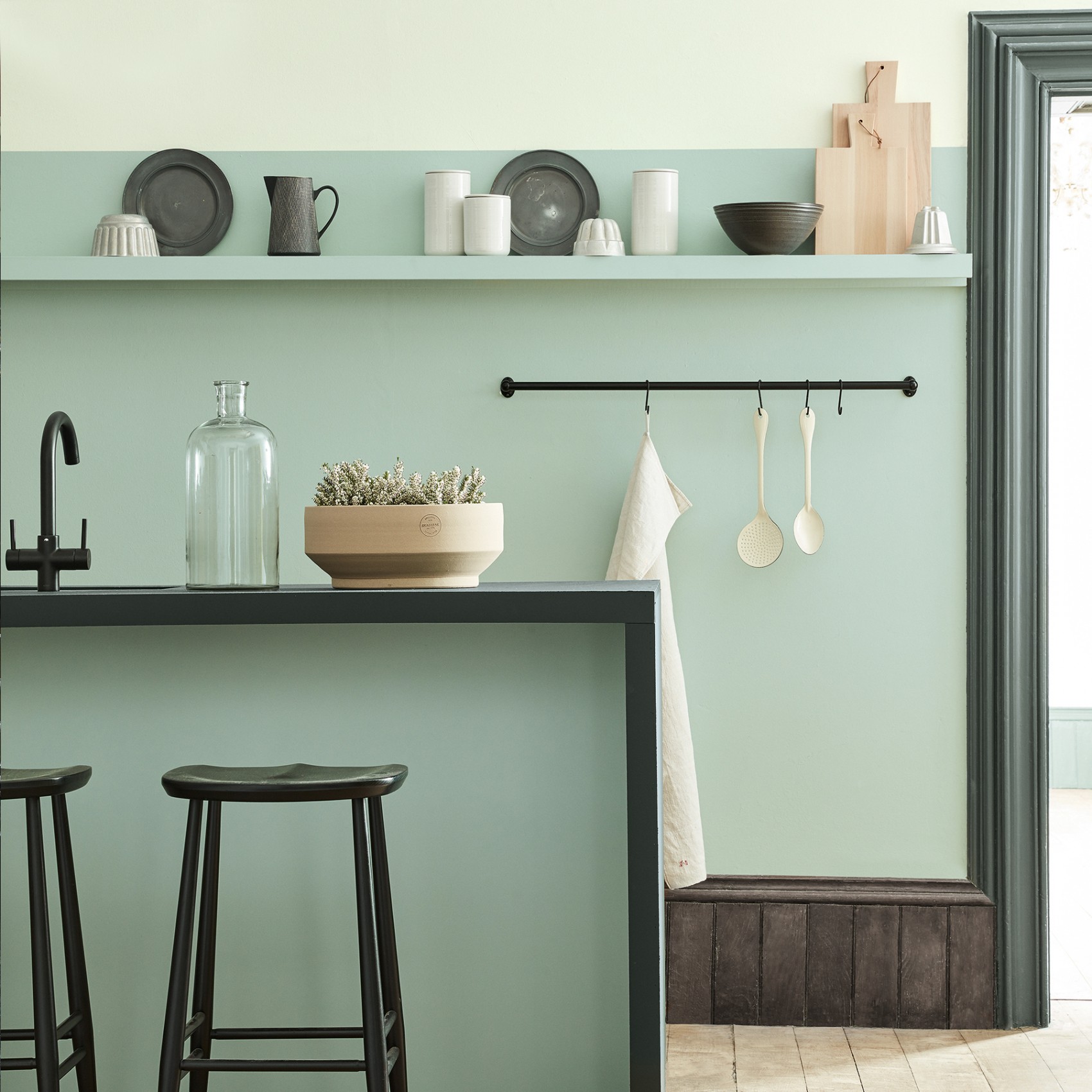 Краска Little Greene цвет Aquamarine Mid 284 Absolute Matt 0,06 л