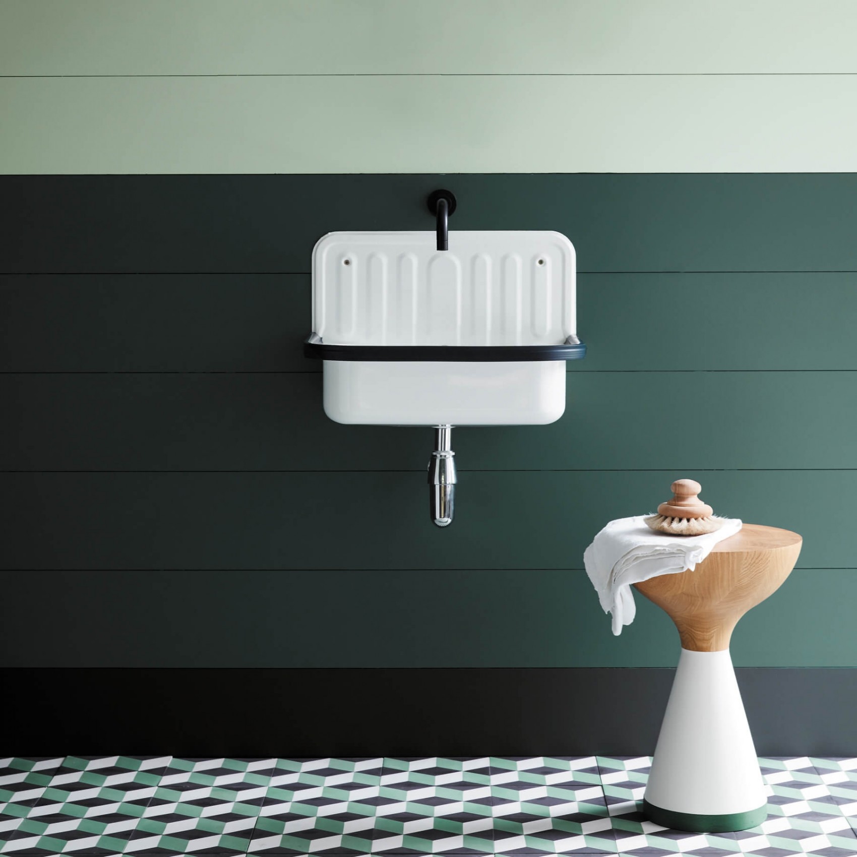 Краска Little Greene цвет Three Farm Green 306 Absolute Matt 0,06 л