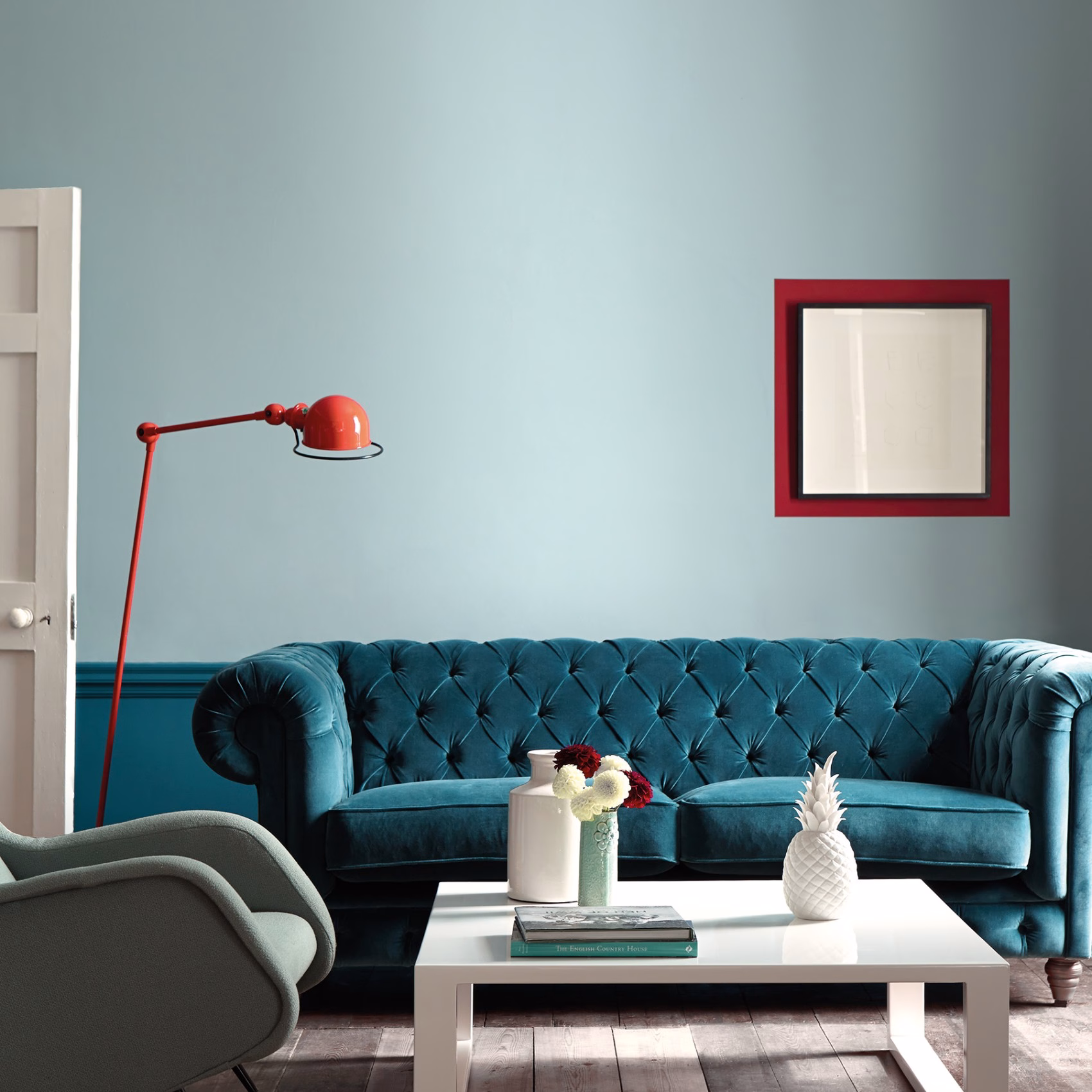 Краска Little Greene цвет Celestial Blue 101 Absolute Matt 0,25 л