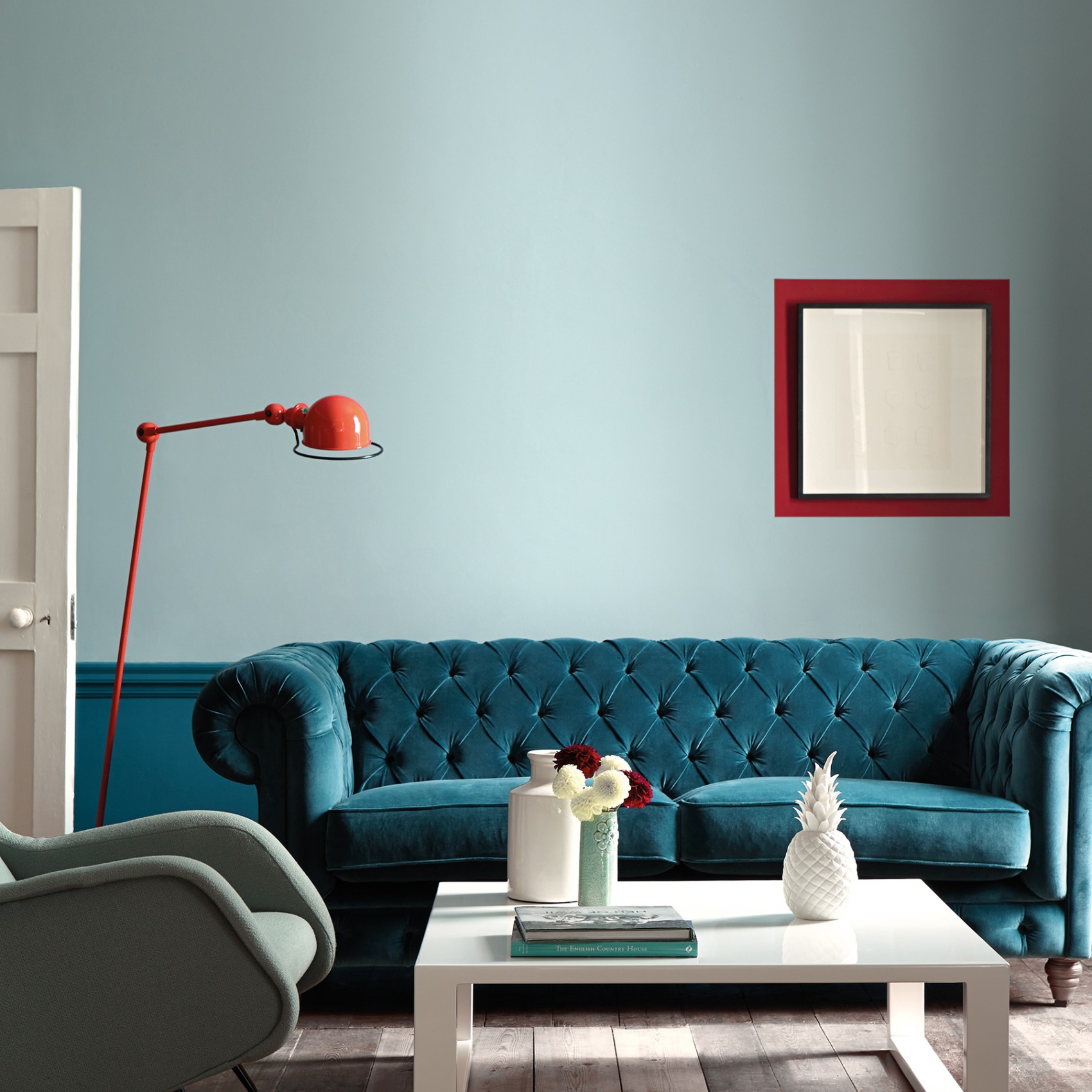 Краска Little Greene цвет Celestial Blue 101 Absolute Matt 0,25 л