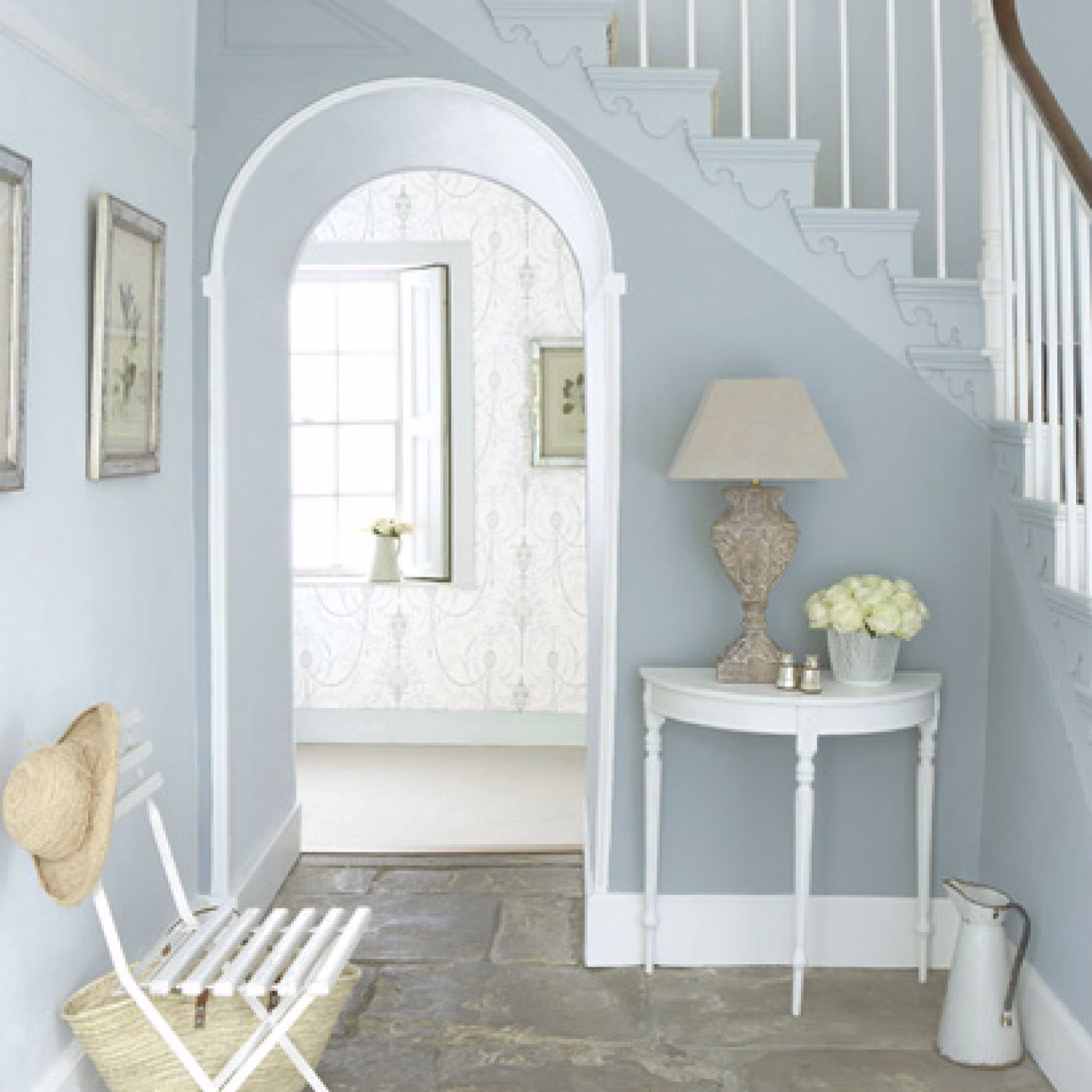 Краска Little Greene цвет Bone China Blue 107 Interior Oil Eggshell 1 л