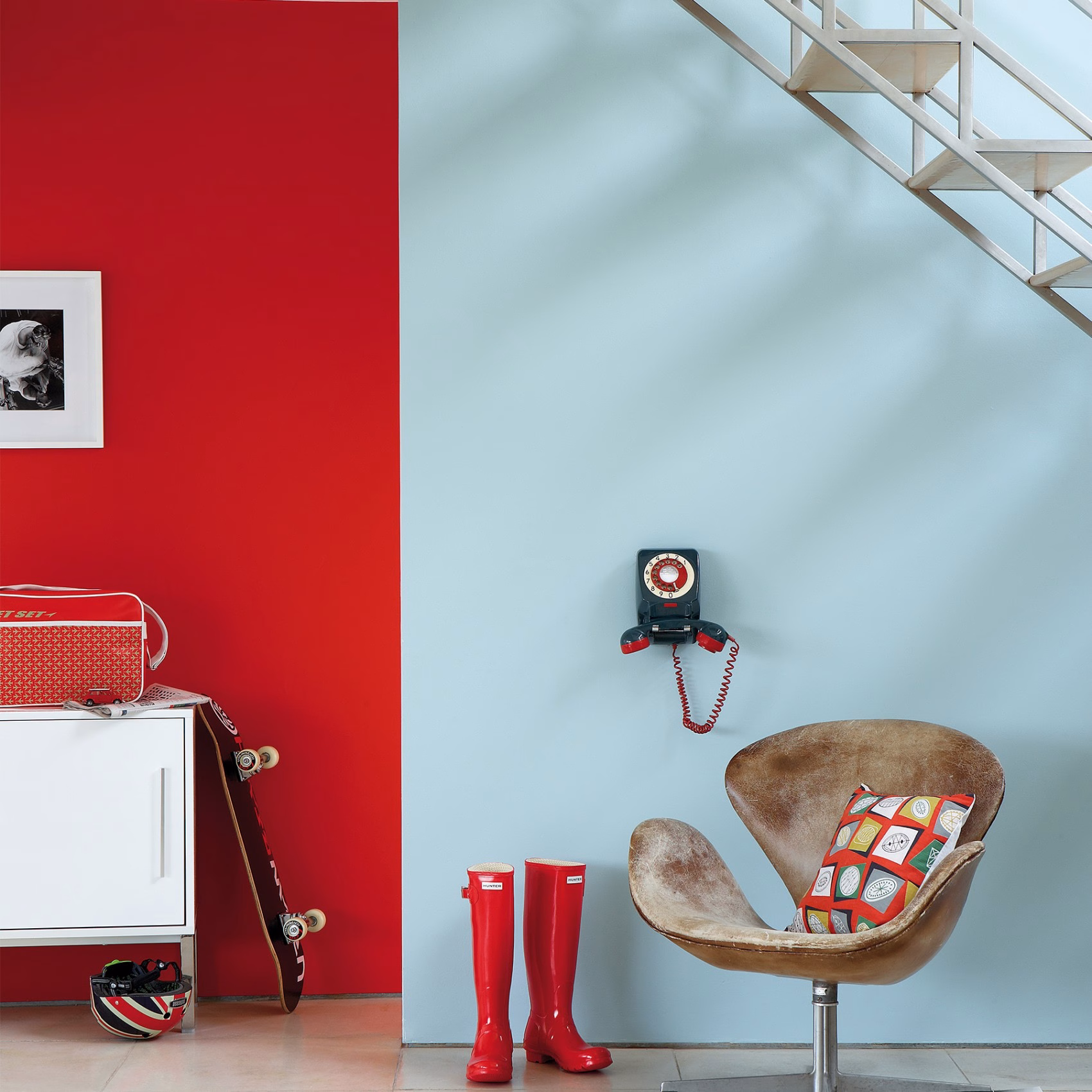 Краска Little Greene цвет Atomic Red 190 Intelligent Masonry 5 л