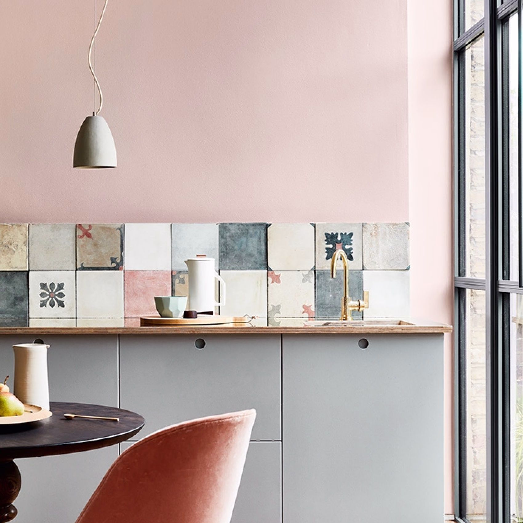 Краска Little Greene цвет Light Peachblossom 3 Absolute Matt 0,06 л