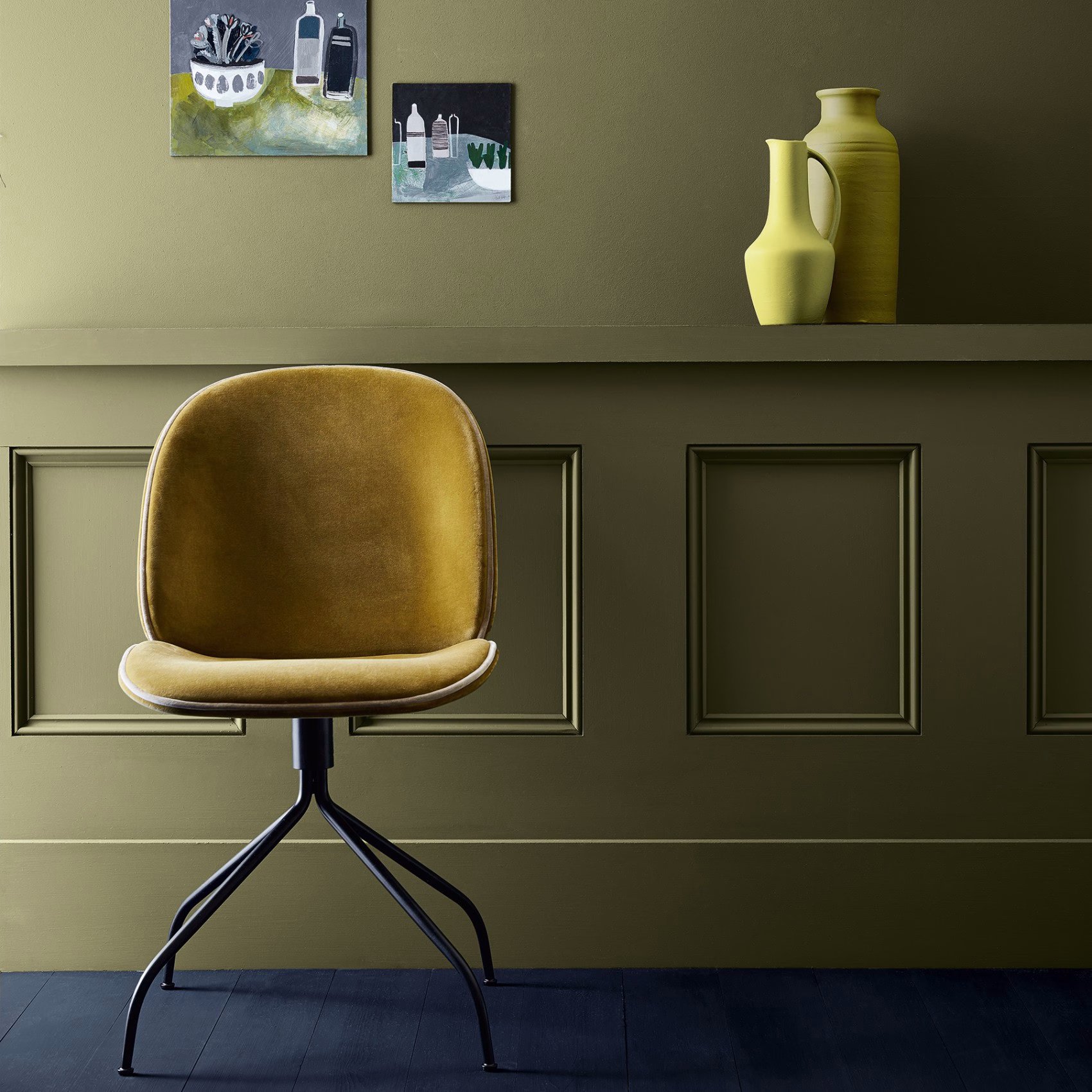 Краска Little Greene цвет Olive Colour 72 Absolute Matt 0,06 л