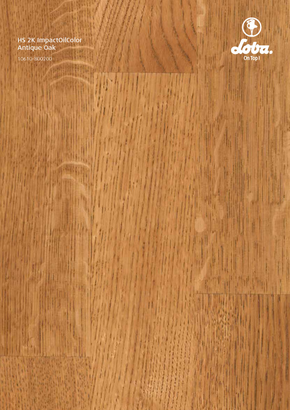 Цветное двухкомпонентное масло Loba HS 2K ImpactOil Color дуб антик 0,1 л
