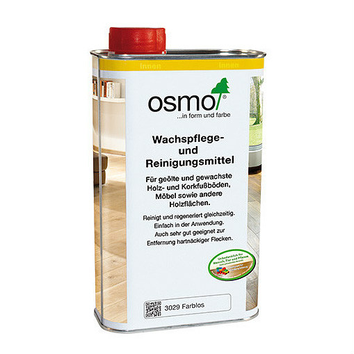 Эмульсия для ухода и очистки древесины Osmo 3029 WPR Wachspflege und Reinigungsmittel прозрачная 1 л