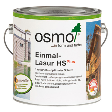 Однослойная лазурь Osmo Einmal-Lasur HS Plus 9205 Патина 0,125 л