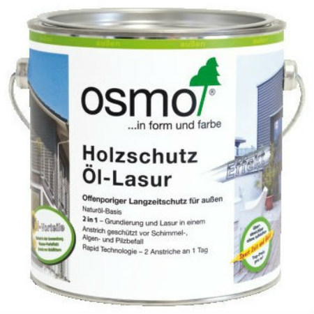 Защитное масло-лазурь с эффектом серебра Osmo Holz-Schutz Ol Lasur Effect 1141 Кварц серебро 0,125 л
