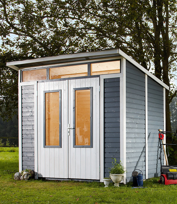 Краска укрывная белая для окон и дверей Osmo Holz-Deckfarbe 2104, 0,125 л фото в интерьере