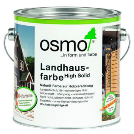 Краска укрывная для дерева Osmo Landhausfarbe цвет 2735 Дымчато-серый 0,125 л