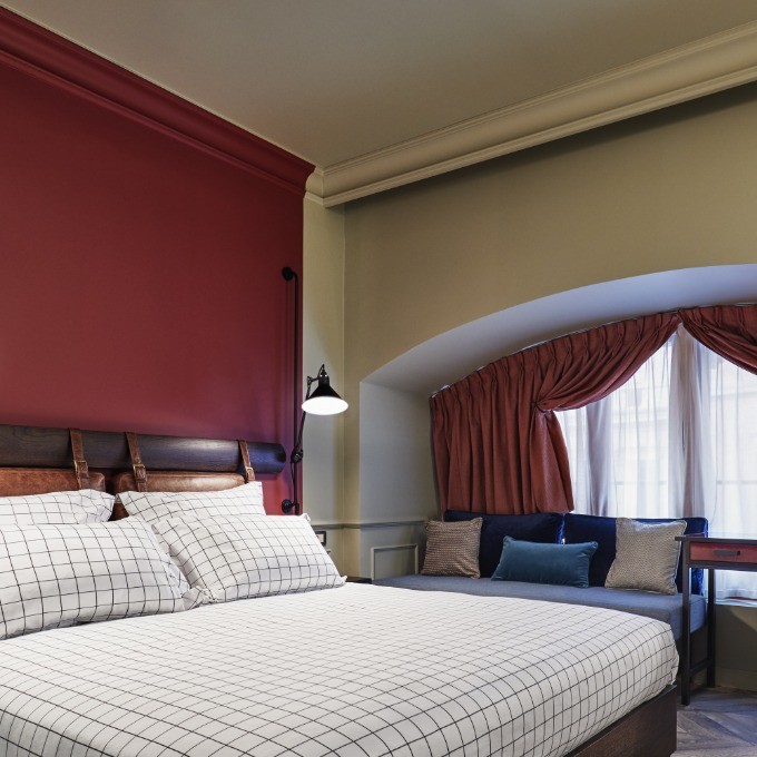 Потолочный плинтус под покраску Orac Decor Orac Luxxus C215 2000×47×47 фото в интерьере