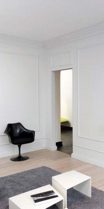 Потолочный плинтус под покраску Orac Decor Orac Luxxus C219 2000×130×176 фото в интерьере