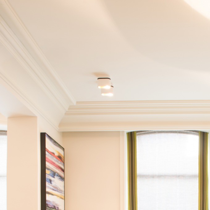 Потолочный плинтус под покраску Orac Decor Orac Luxxus C336 2000×266×271 фото в интерьере
