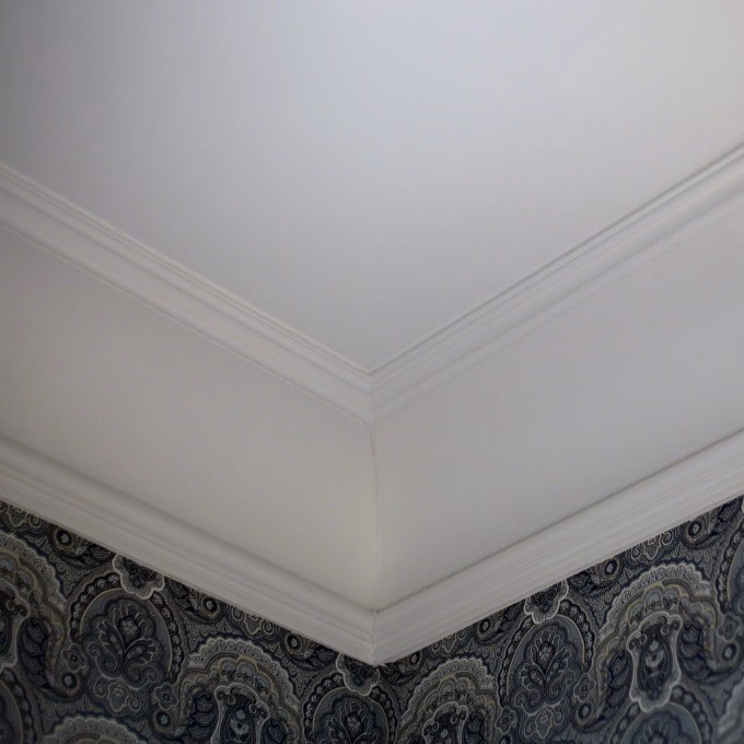 Потолочный плинтус под покраску Orac Decor Luxxus C338 2000×182×182 фото в интерьере