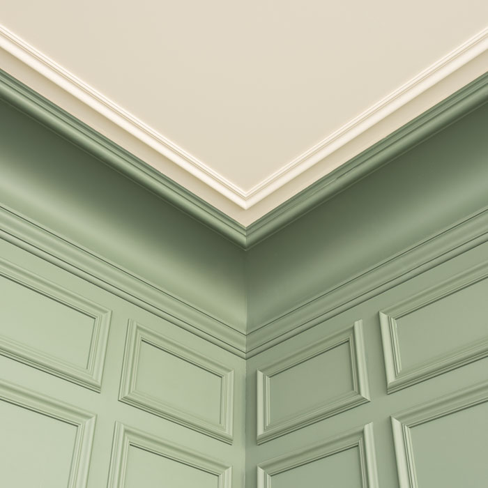 Потолочный плинтус под покраску Orac Decor Heritage XXL C344 2000×350×273 фото в интерьере