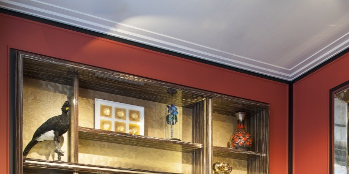 Потолочный плинтус под покраску Orac Decor Orac Luxxus C354 2000×215×40 фото в интерьере